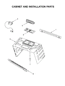 Cabinet And Installation Parts parts for Amana Microwave/Hood Combo AMV6502REB5 from AppliancePartsPros.com