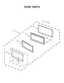 Door Parts parts for Amana Microwave/Hood Combo AMV6502REB7 from AppliancePartsPros.com