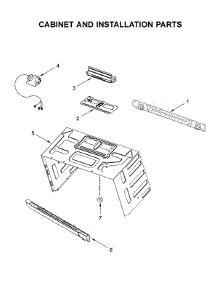 Cabinet And Installation Parts parts for Amana Microwave/Hood Combo AMV6502REB7 from AppliancePartsPros.com