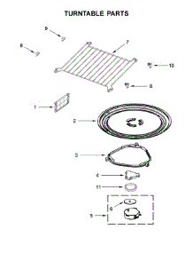 Turntable Parts parts for Amana Microwave/Hood Combo AMV6502RES4 from AppliancePartsPros.com
