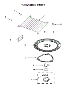 Turntable Parts parts for Amana Microwave/Hood Combo AMV6502REW6 from AppliancePartsPros.com