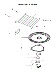 Turntable Parts parts for Amana Microwave/Hood Combo AMV6502REW7 from AppliancePartsPros.com