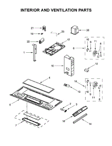 Interior And Ventilation Parts parts for Amana Microwave/Hood Combo AMV6507RGS2 from AppliancePartsPros.com
