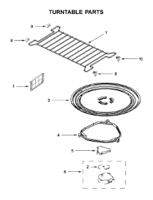 Turntable Parts parts for Amana Microwave/Hood Combo AMV6507RGS2 from AppliancePartsPros.com