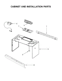 Cabinet And Installation Parts parts for Amana Microwave/Hood Combo AMV6507RGS2 from AppliancePartsPros.com