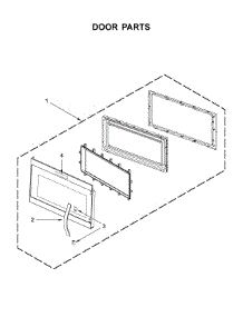 Door Parts parts for Amana Microwave/Hood Combo AMV6507RGS3 from AppliancePartsPros.com