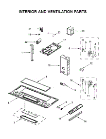 Interior And Ventilation Parts parts for Amana Microwave/Hood Combo AMV6507RGS3 from AppliancePartsPros.com