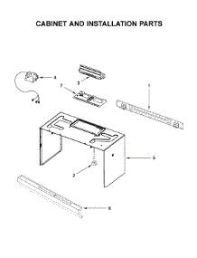 Cabinet And Installation Parts parts for Amana Microwave/Hood Combo AMV6507RGS3 from AppliancePartsPros.com