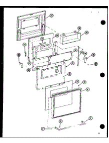 Door parts for Amana Electric Wall Oven AO-24D-P85379-2S from AppliancePartsPros.com