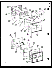 Doors parts for Amana Electric Wall Oven AO-24SC-P85567-5S from AppliancePartsPros.com