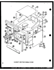 Cabinet Section Single Oven (Ao-27S / P85547-1S) parts for Amana Electric Wall Oven AO-27D-P85547-2S from AppliancePartsPros.com