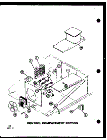 Control Compartment Section parts for Amana Electric Wall Oven AO-27D-P85547-2S from AppliancePartsPros.com