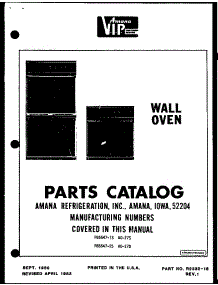 Control Panel Section (Ao-27Sb / P85547-7S) parts for Amana Electric Wall Oven AO-27SB-P85547-5S from AppliancePartsPros.com