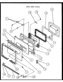 Oven Door Parts parts for Amana Gas Wall Oven AO27DG-P1113401S from AppliancePartsPros.com
