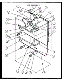 Gas Components parts for Amana Gas Wall Oven AO27DG-P1113401S from AppliancePartsPros.com