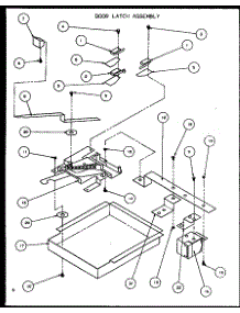 Door Latch Assembly parts for Amana Gas Wall Oven AO27DGW-P1113406S from AppliancePartsPros.com