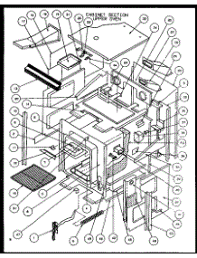Cabinet Section Upper Oven parts for Amana Gas Wall Oven AO27DGW-P1113406S from AppliancePartsPros.com
