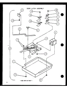Door Latch Assembly parts for Amana Electric Wall Oven AO27SC-P8575503S from AppliancePartsPros.com