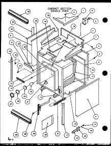 Cabinet Section Single Oven (Ao27sc / P8575501s) (Ao27sc / P8575503s) parts for Amana Electric Wall Oven AO27SE-P1108002S from AppliancePartsPros.com