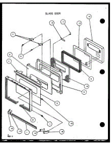 Glass Door parts for Amana Electric Wall Oven AO27SEW-P1108001S from AppliancePartsPros.com