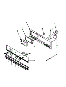 Control Panel parts for Amana Electric Range AO27SEW1/P1132340NW from AppliancePartsPros.com