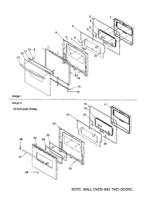 Oven Door parts for Amana Electric Wall Oven AOCD2770E-P1132370NE from AppliancePartsPros.com