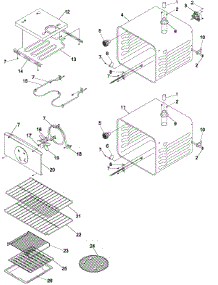 Cavity parts for Amana Electric Wall Oven AOCD2770E-P1132376NE from AppliancePartsPros.com
