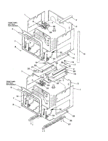 Main Front parts for Amana Electric Wall Oven AOCD2770WW-P1132359NWW from AppliancePartsPros.com
