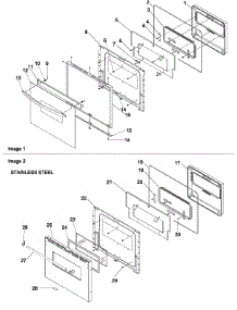 Oven Door parts for Amana Electric Wall Oven AOCD2770WW-P113237NWW from AppliancePartsPros.com