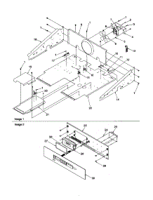 Control Compartment And Panel parts for Amana Electric Wall Oven AOCS2740WW-P1132369NWW from AppliancePartsPros.com