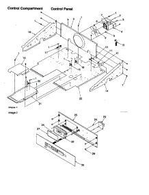 Control Compartment / Control Panel parts for Amana Electric Wall Oven AOES2730E-P1132367NE from AppliancePartsPros.com