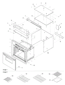 Outer Cabinet & Racks parts for Amana Electric Wall Oven AOES3030WW-P113237NWW from AppliancePartsPros.com