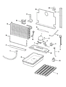 Unit Compartment & System parts for Amana Upright Freezer AQU1827BRW from AppliancePartsPros.com