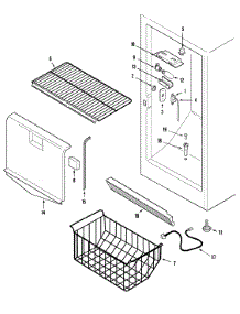 Freezer Compartment parts for Amana Upright Freezer AQU1827BRW from AppliancePartsPros.com