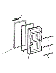 Door parts for Dwyer Water & Ice System AR072 from AppliancePartsPros.com