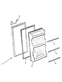 Door parts for Dwyer Water & Ice System AR073 from AppliancePartsPros.com