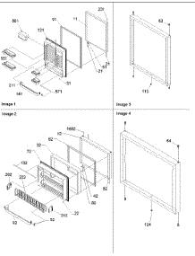 Door Assy parts for Amana Bottom-Mount Refrigerator ARB2107AC-PARB2107AC3 from AppliancePartsPros.com