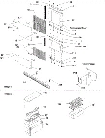 Contour Door Panels & Accessories parts for Amana Bottom-Mount Refrigerator ARB2109ASR-PARB2109AS3 from AppliancePartsPros.com