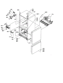 Controls And Light Covers parts for Amana Bottom-Mount Refrigerator ARB210BAW-PARB210BAW0 from AppliancePartsPros.com