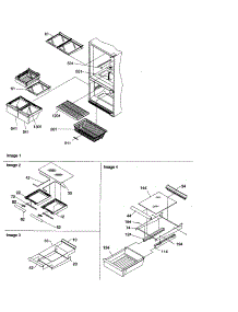 Shelving Assemblies parts for Amana Bottom-Mount Refrigerator ARB210BAW-PARB210BAW0 from AppliancePartsPros.com