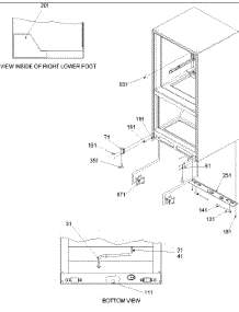 Insulation & Roller Assy parts for Amana Bottom-Mount Refrigerator ARB2117AB-PARB2117AB0 from AppliancePartsPros.com