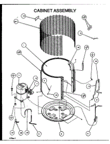 Cabinet Assembly (Arcf18u01d / P9885201c) (Arcf24u01d / P9885202c) (Arcf30u01d / P9885203c) (Arcf36u01d / P9885204c) (Arcf36u01e / P9885221c) parts for Amana Central Air Conditioner ARCF24U01D/P9885202C from AppliancePartsPros.com