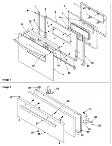 Oven Door And Broiler Door parts for Amana Gas Range ARG3600L-P1143336NL from AppliancePartsPros.com