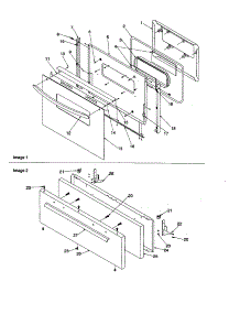 Oven Door And Broiler Door parts for Amana Gas Range ARG3600LL-P1143362NLL from AppliancePartsPros.com