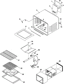 Cavity parts for Amana Gas Range ARG3600LL-P1143372NLL from AppliancePartsPros.com