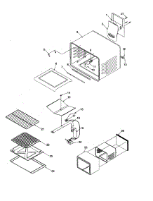 Cavity parts for Amana Gas Range ARG3600W-P1143362NW from AppliancePartsPros.com