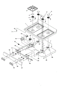 Main Top parts for Amana Gas Range ARG7102C-P1143389NC from AppliancePartsPros.com