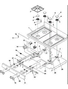 Main Top parts for Amana Gas Range ARG7102L-P1143344NL from AppliancePartsPros.com