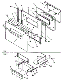 Oven Door And Storage Door parts for Amana Gas Range ARG7200L-P1143323NL from AppliancePartsPros.com
