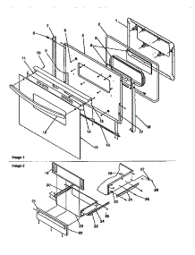 Oven Door And Storage Door parts for Amana Gas Range ARG7200L-P1143331NL from AppliancePartsPros.com